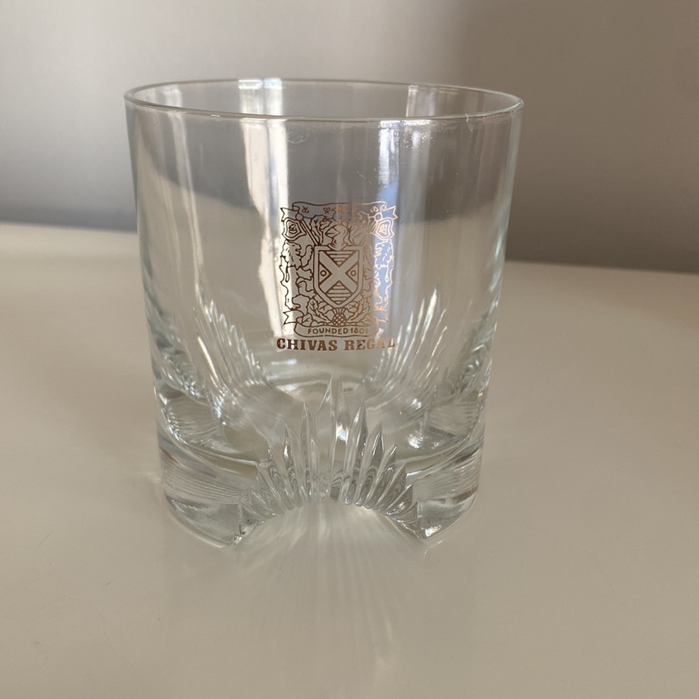 3.75”  Vintage CHIVAS REGAL Glass France Barware Scotch Cocktails